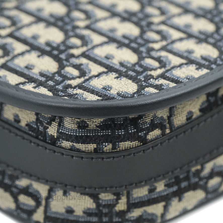 Dior Medium Bobby Bag Blue Oblique Jacquard Canvas