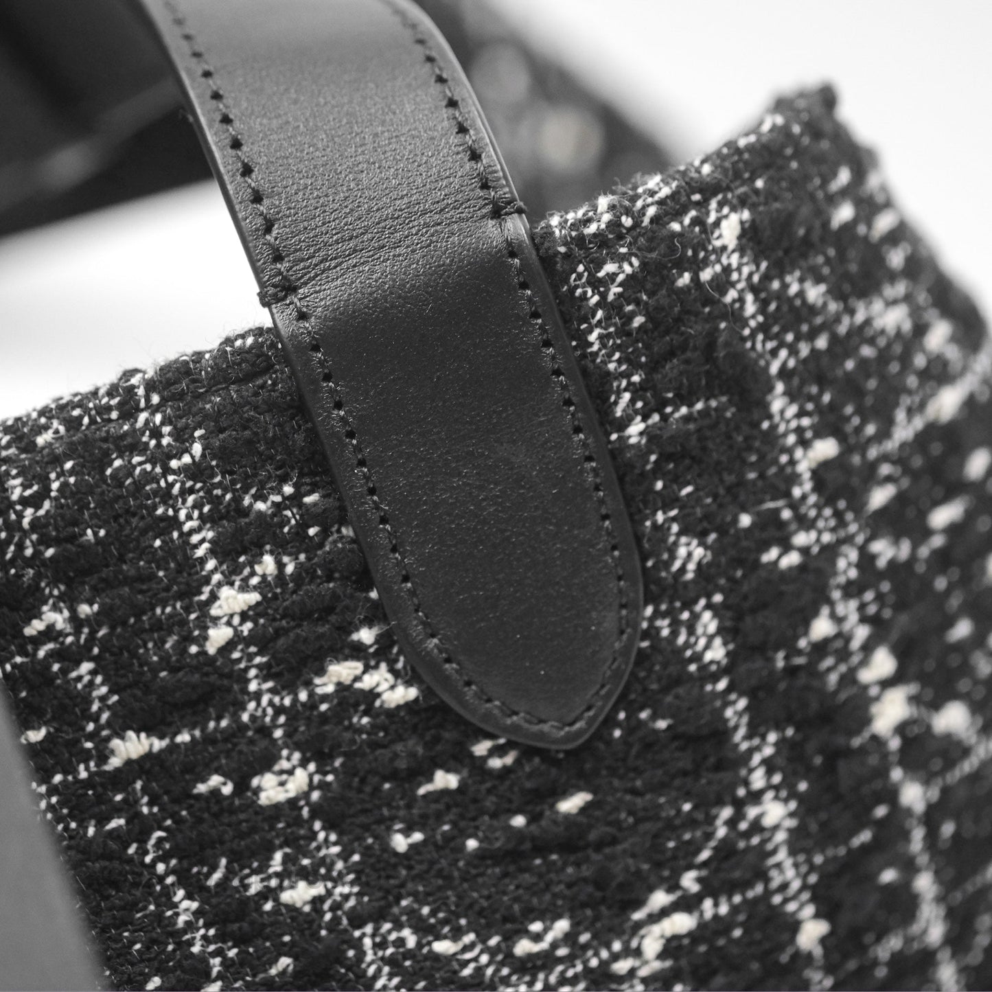 Christian Dior Medium Dior Toujours Bag Black Cannage Tweed
