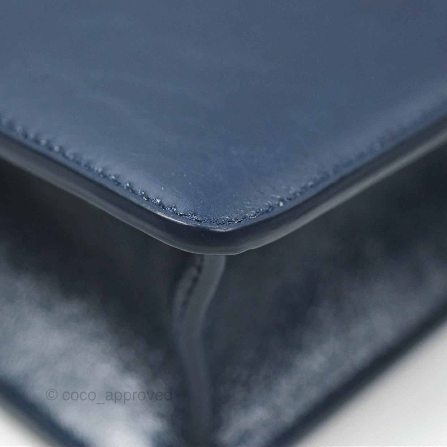 Dior 30 Montaigne Bag Navy Shiny Crinkled Lambskin