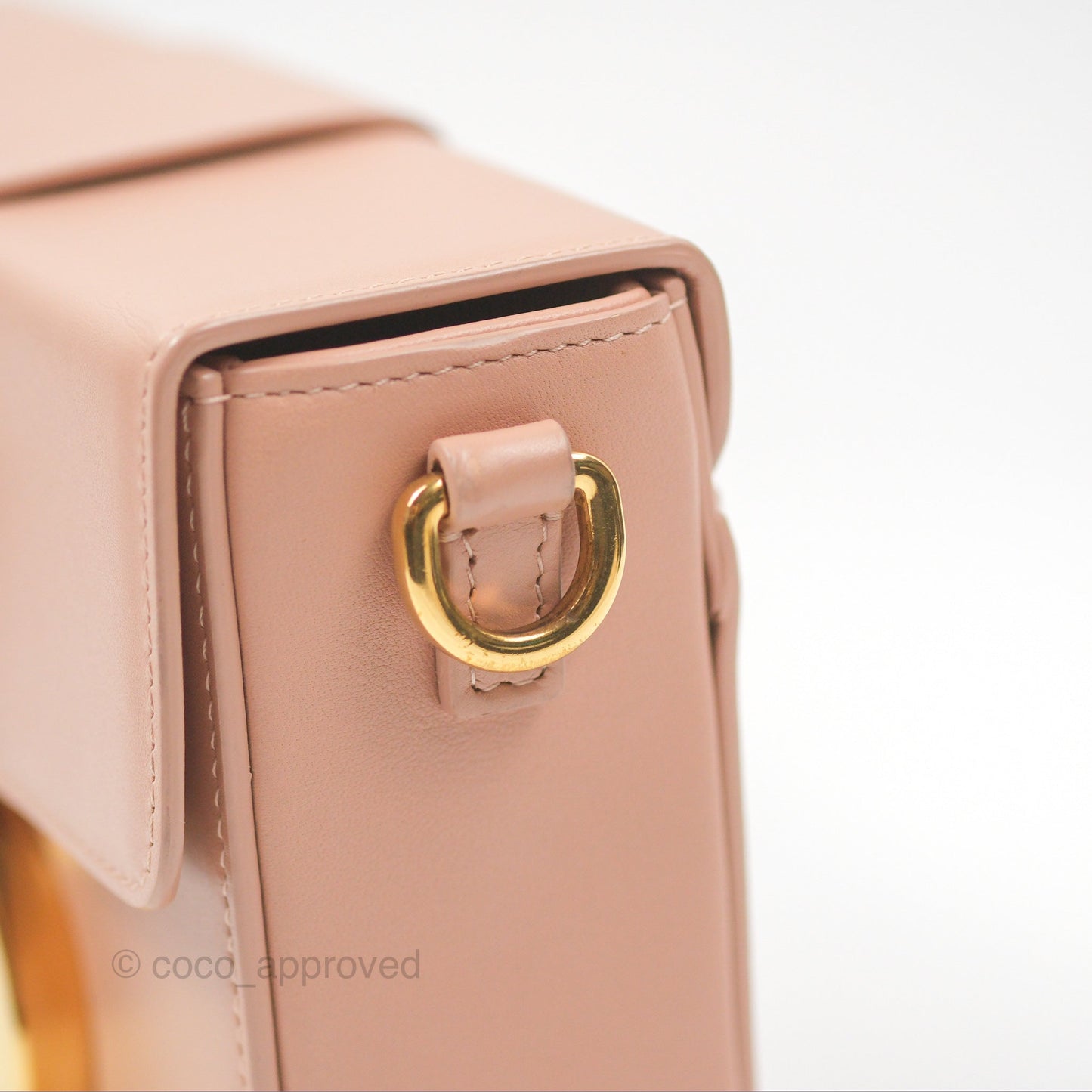 Christian Dior 30 Montaigne Beige Calfskin Box Bag