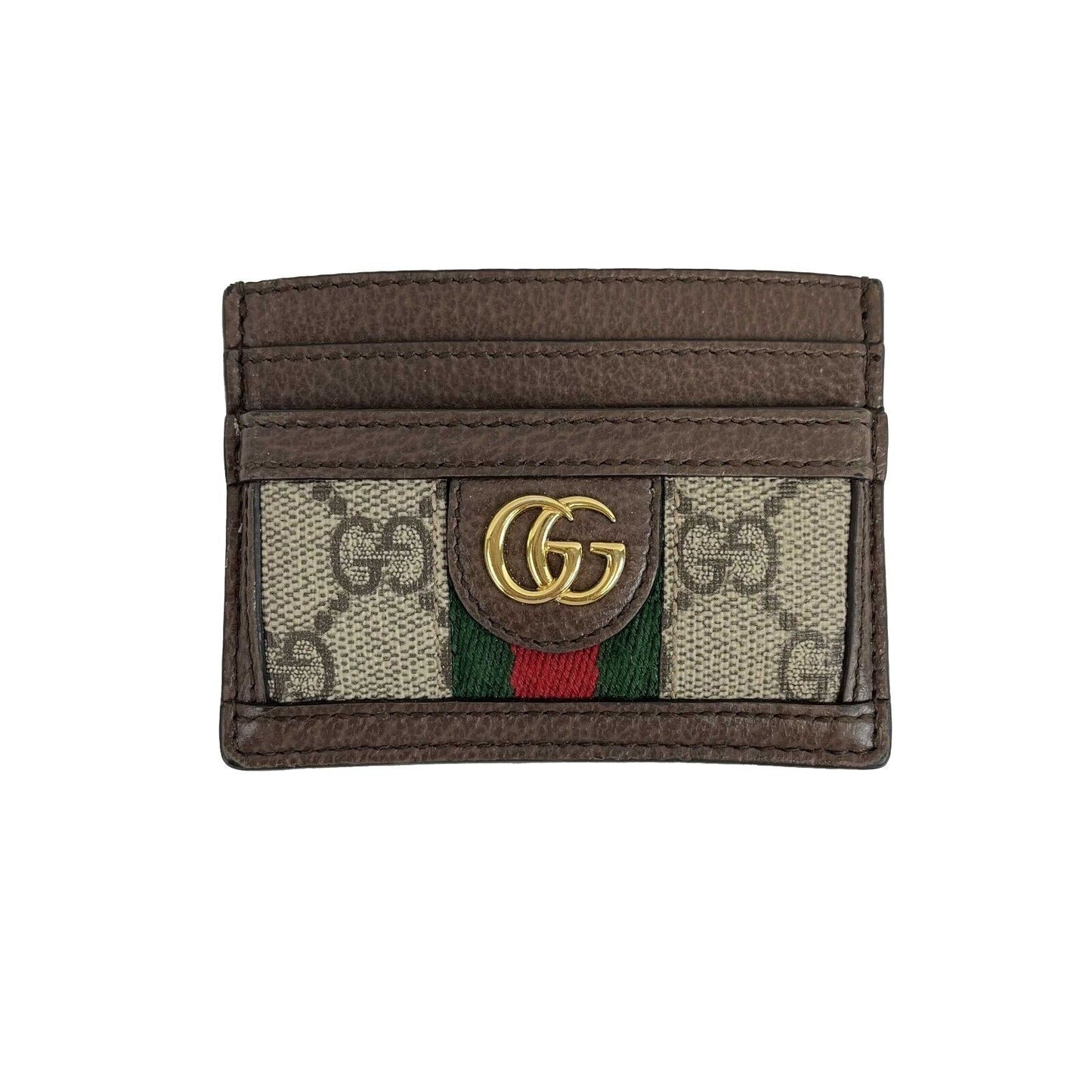 GUCCI - Ophidia GG Brown Card Case - Full Kit