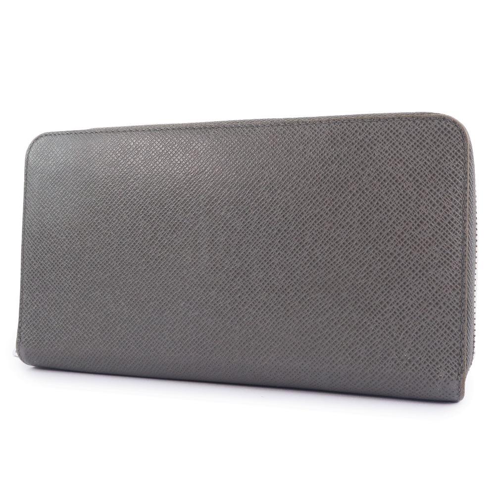 Louis Vuitton Gray Leather Zippy organizer wallet accessories