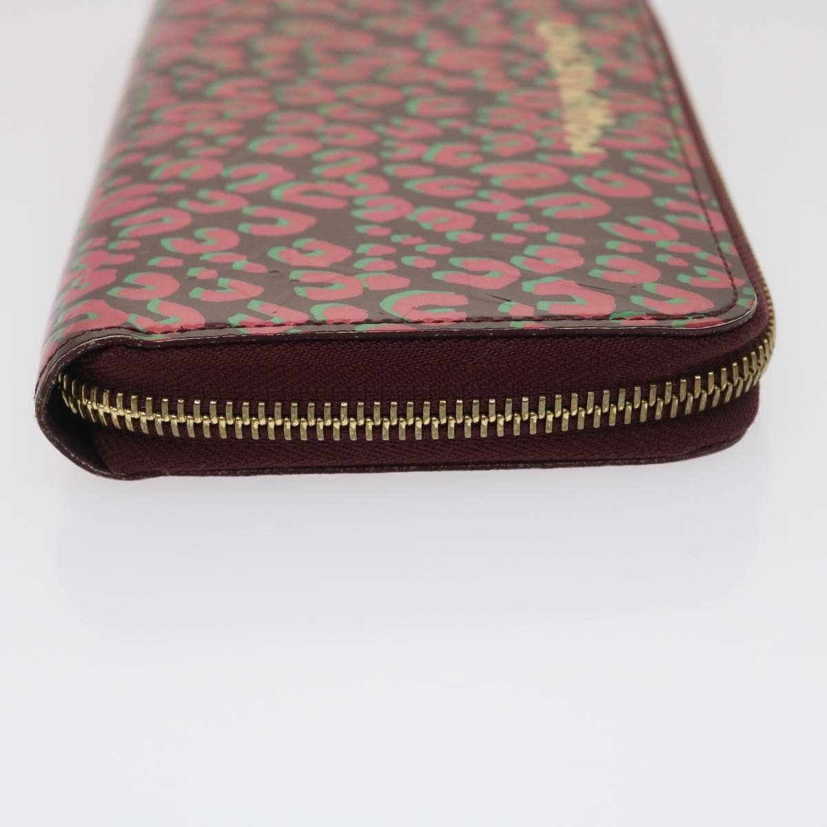 Louis Vuitton Bordeaux Patent leather Portefeuille zippy wallet accessories