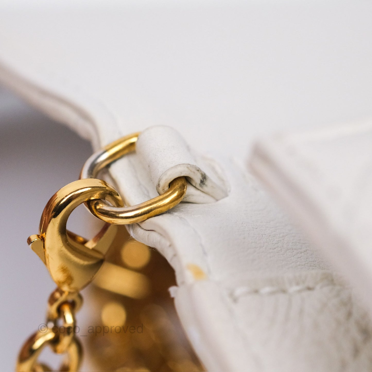 Dior Caro Pouch With Chain Latte Supple Cannage Calfskin