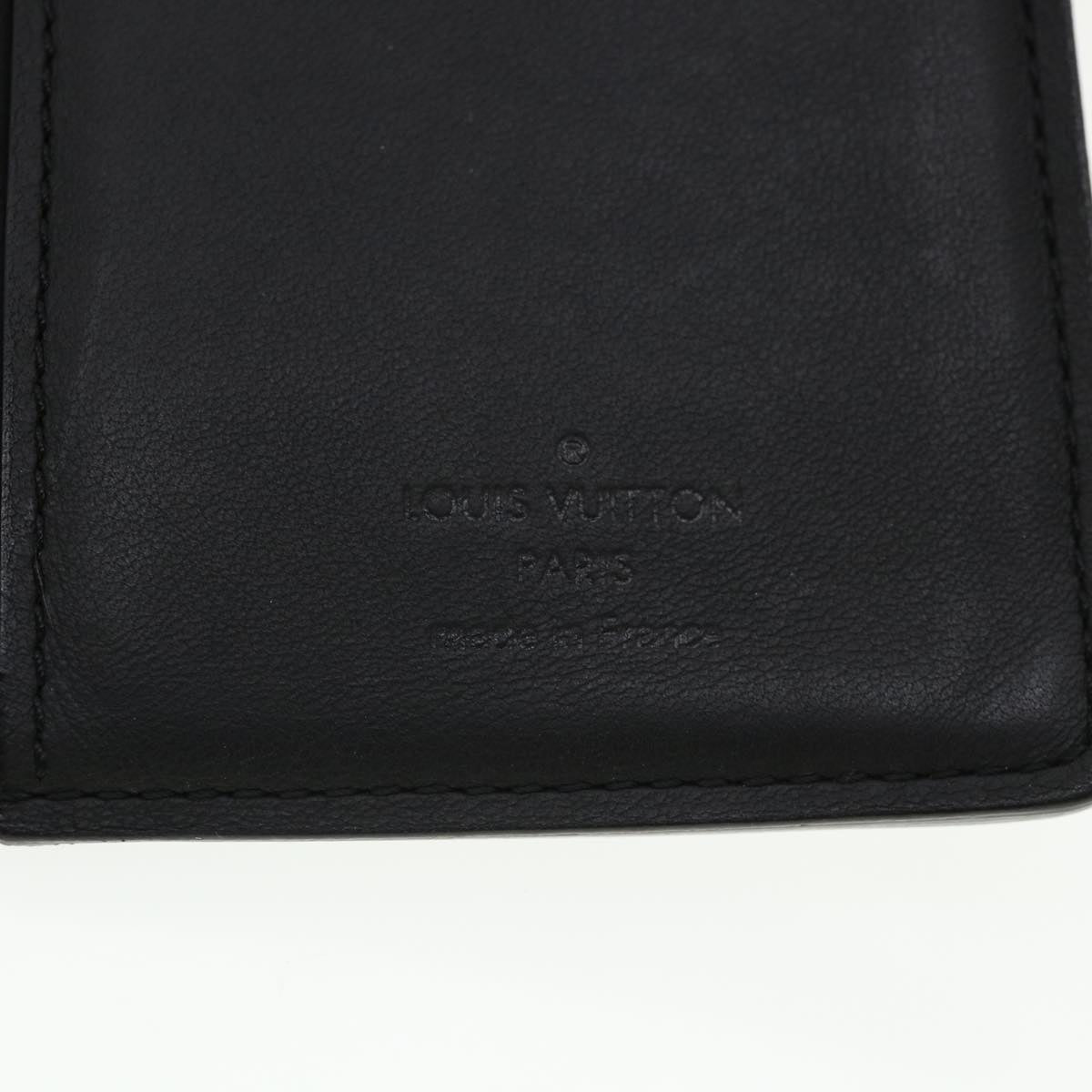 Louis Vuitton Black Leather Portefeuille Brazza wallet accessories