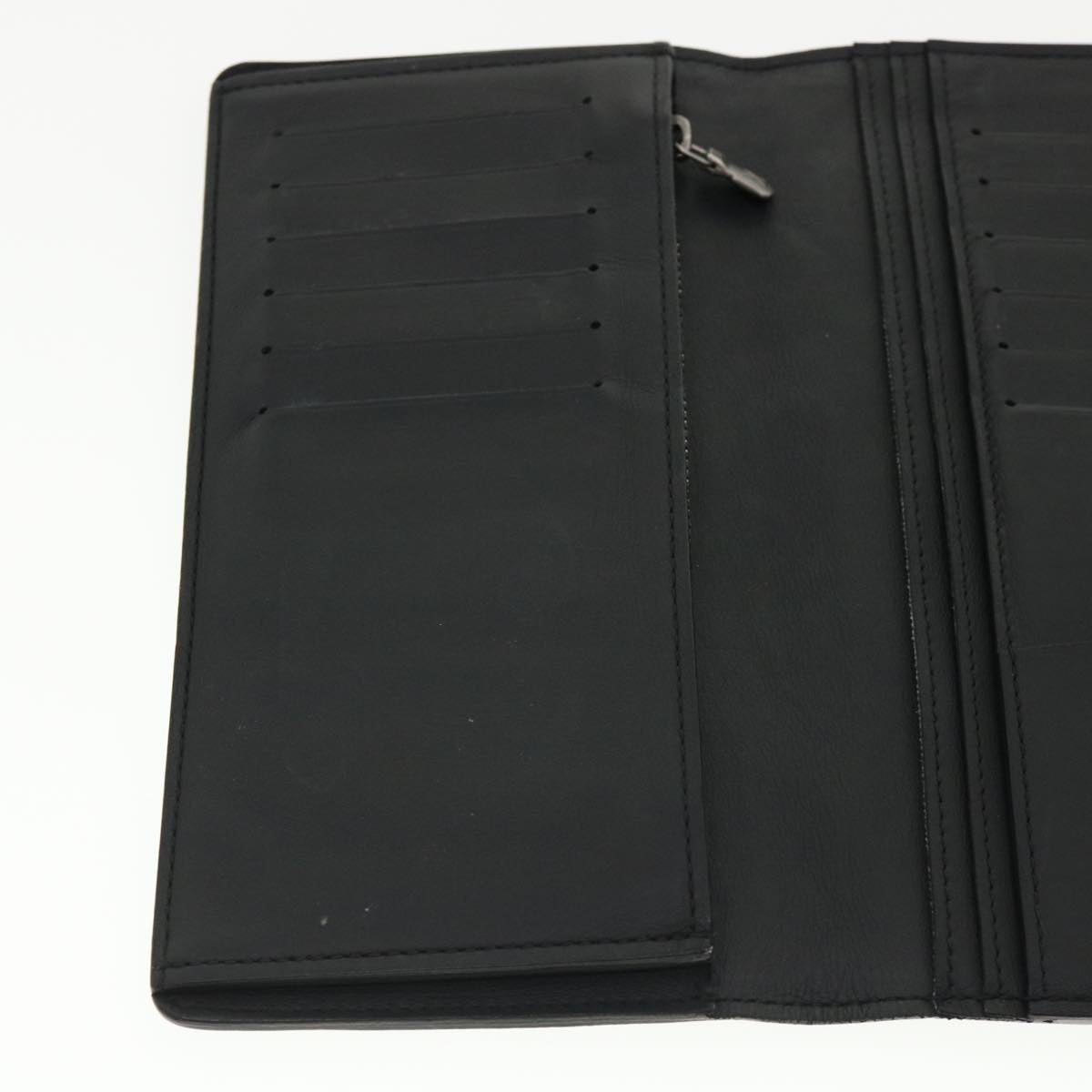 Louis Vuitton Black Leather Portefeuille Brazza wallet accessories