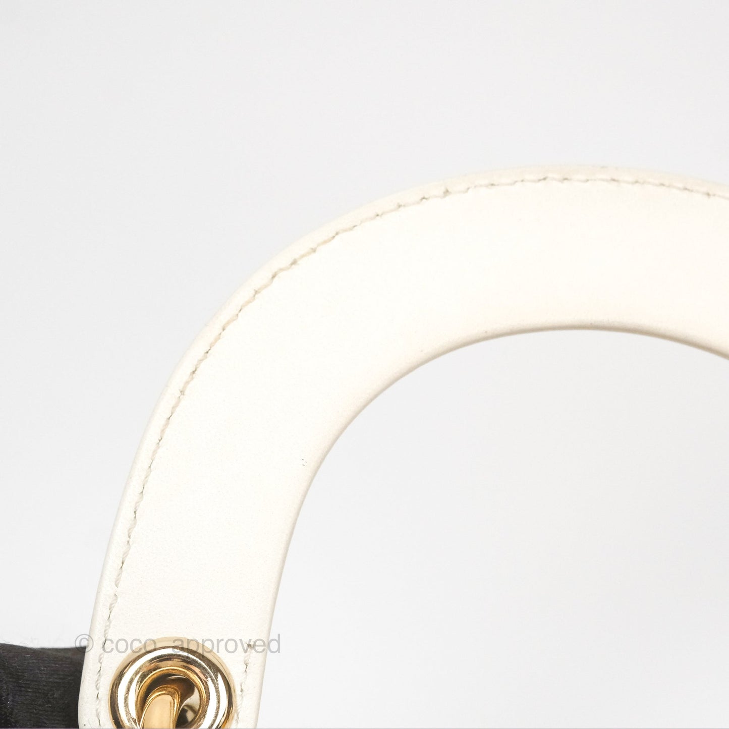 Christian Dior Cannage Mini Lady Dior White Gold Hardware