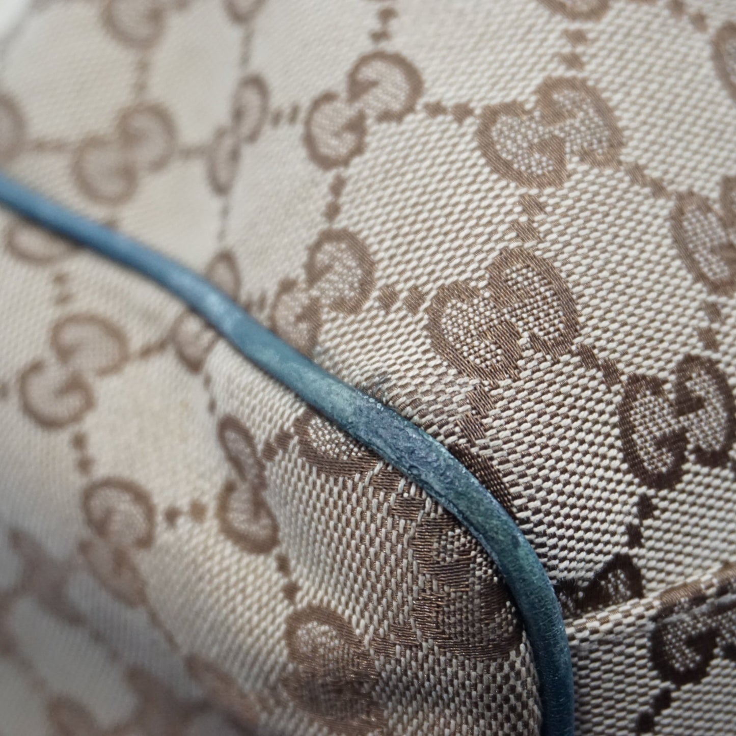 Gucci Skuldertaske Blå Læder