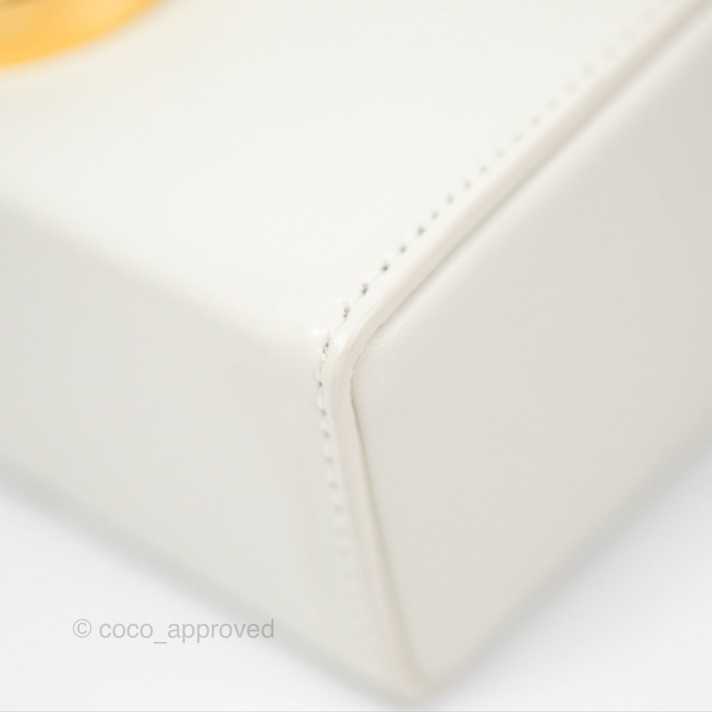 Christian Dior 30 Montaigne Box Bag White Calfskin