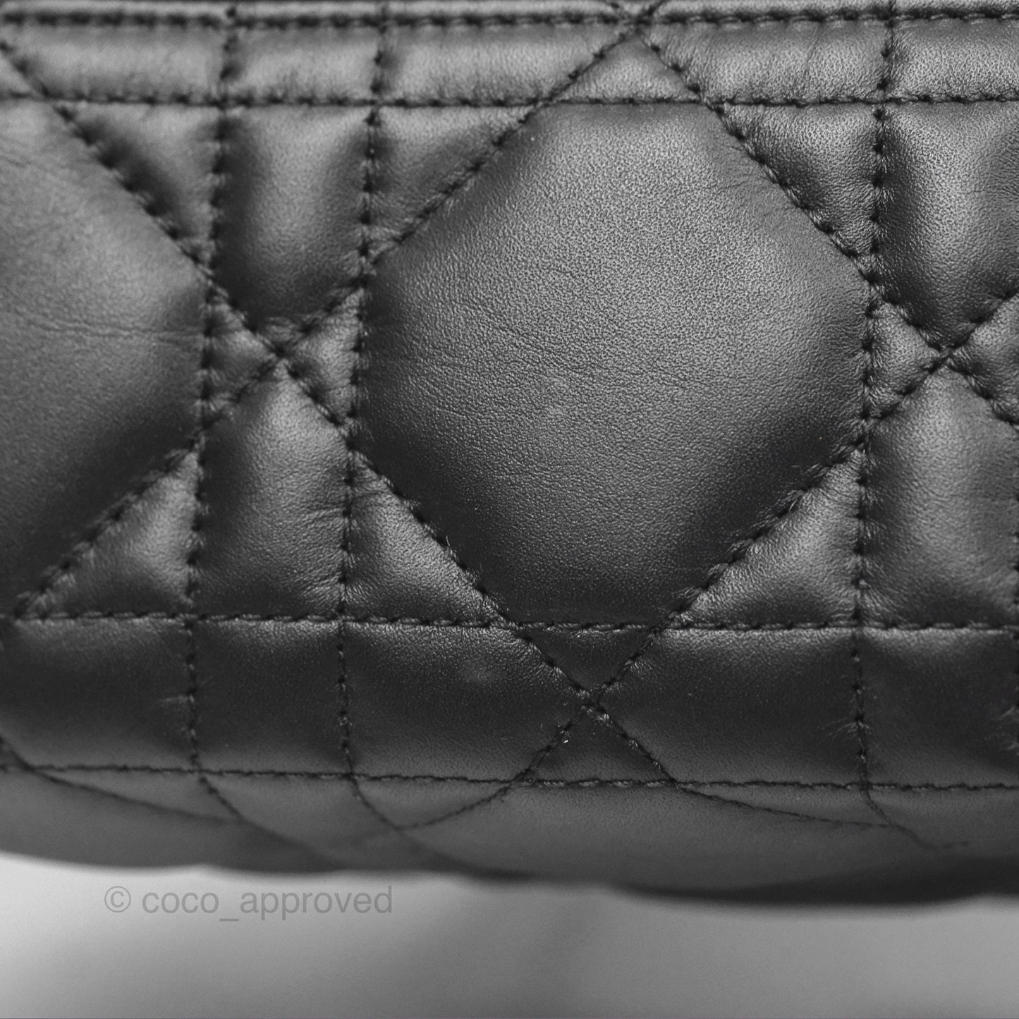 Christian Dior Small Dior Toujours Bag Black Macrocannage Calfskin