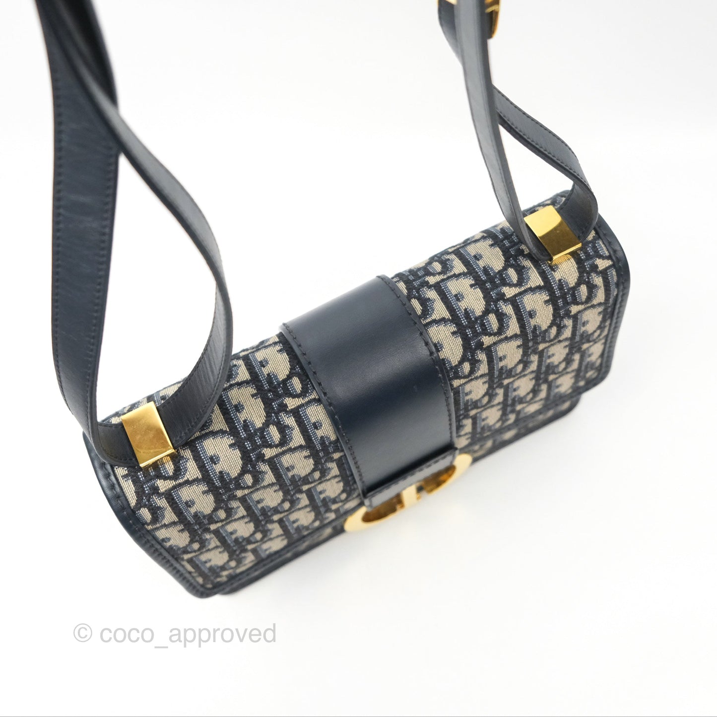 Dior 30 Montaigne Bag Blue Dior Oblique Jacquard