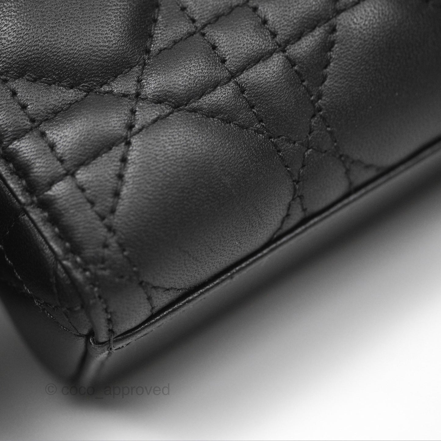 Dior Small Lady D-Joy Bag Black Lambskin Cannage Gold Hardware