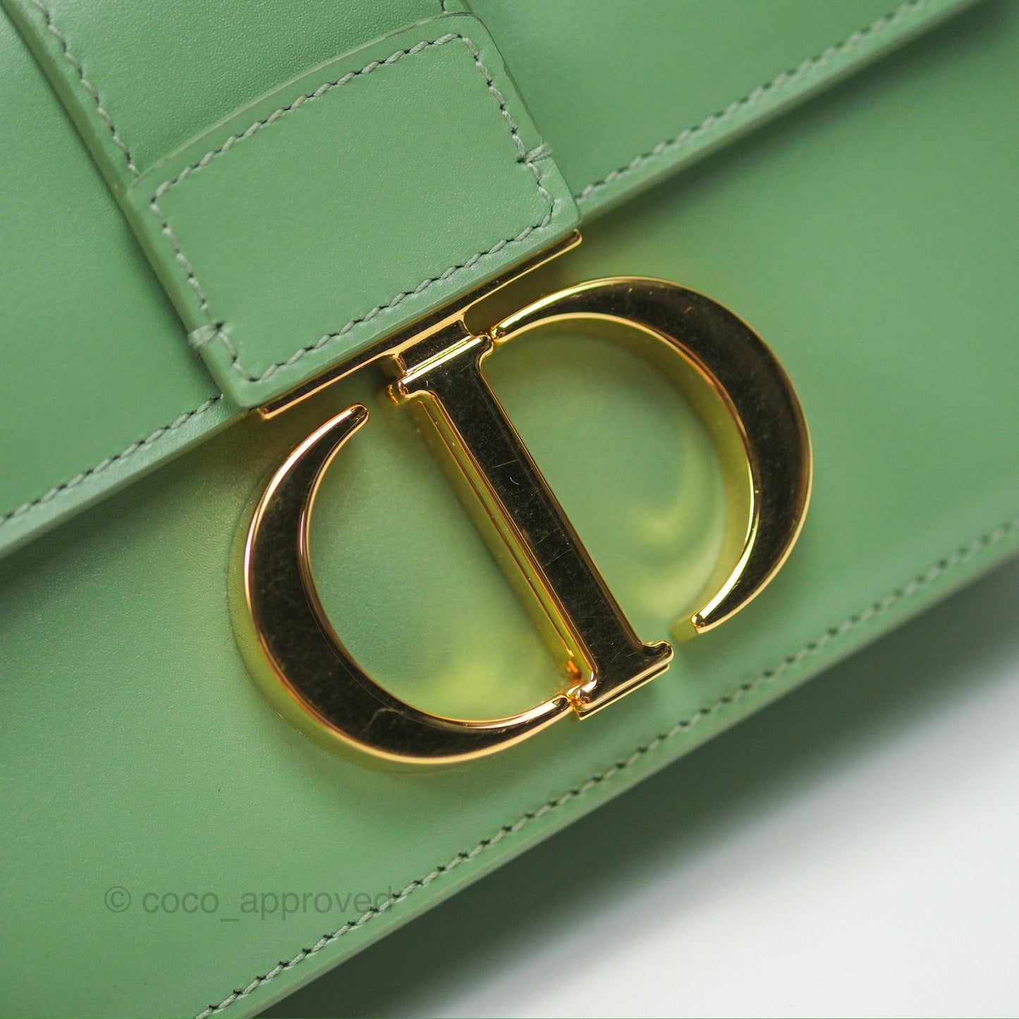 Dior Micro 30 Montaigne Flap Bag Mint Green Smooth Calfskin
