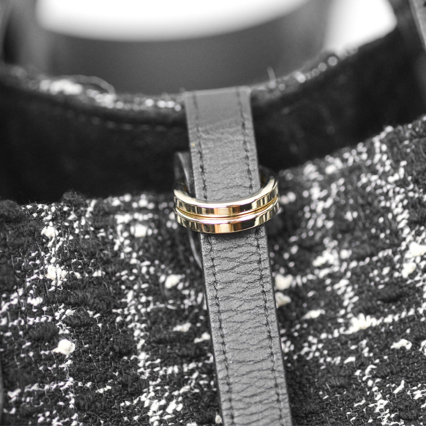Christian Dior Medium Dior Toujours Bag Black Cannage Tweed