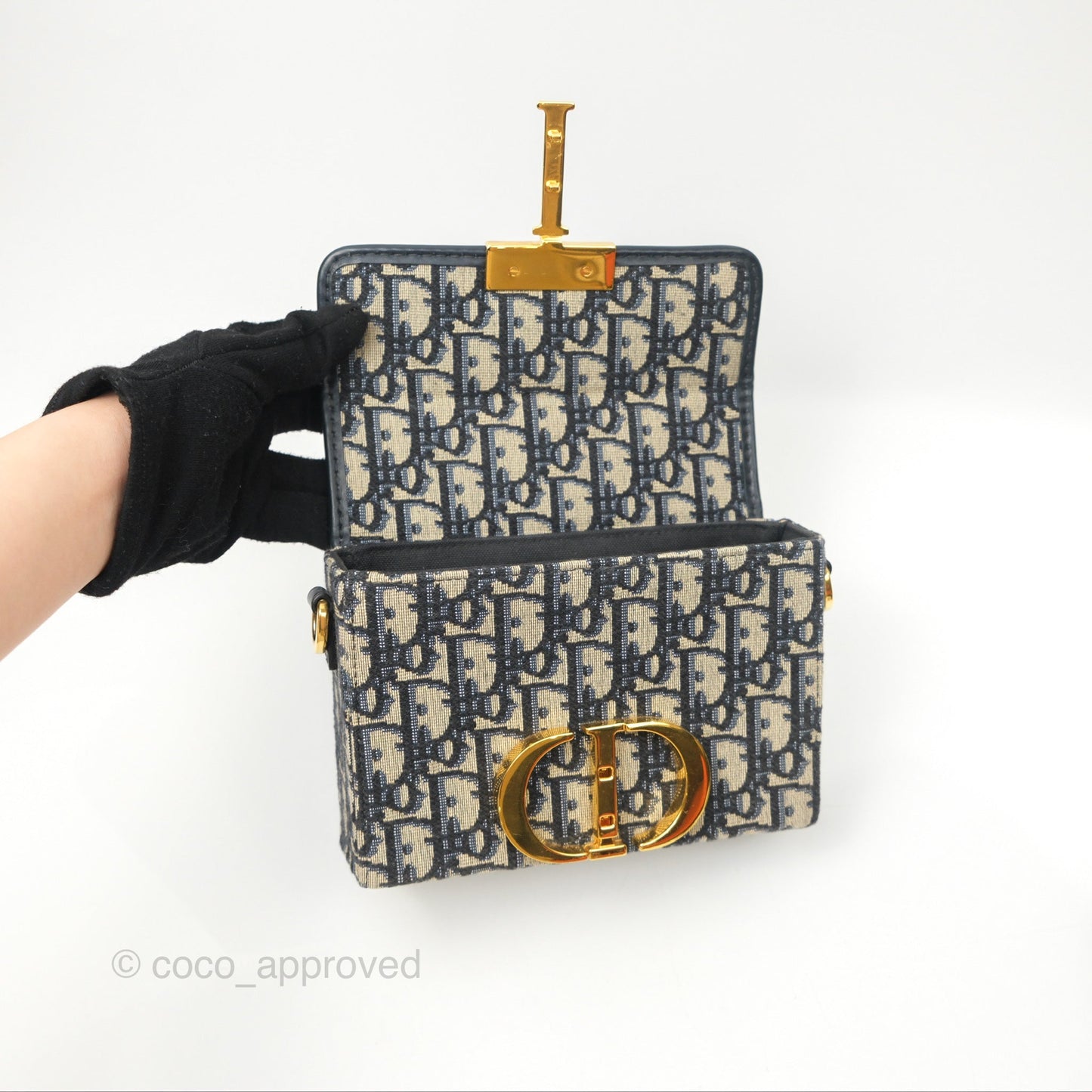 Christian Dior 30 Montaigne Oblique Jacquard Box Bag