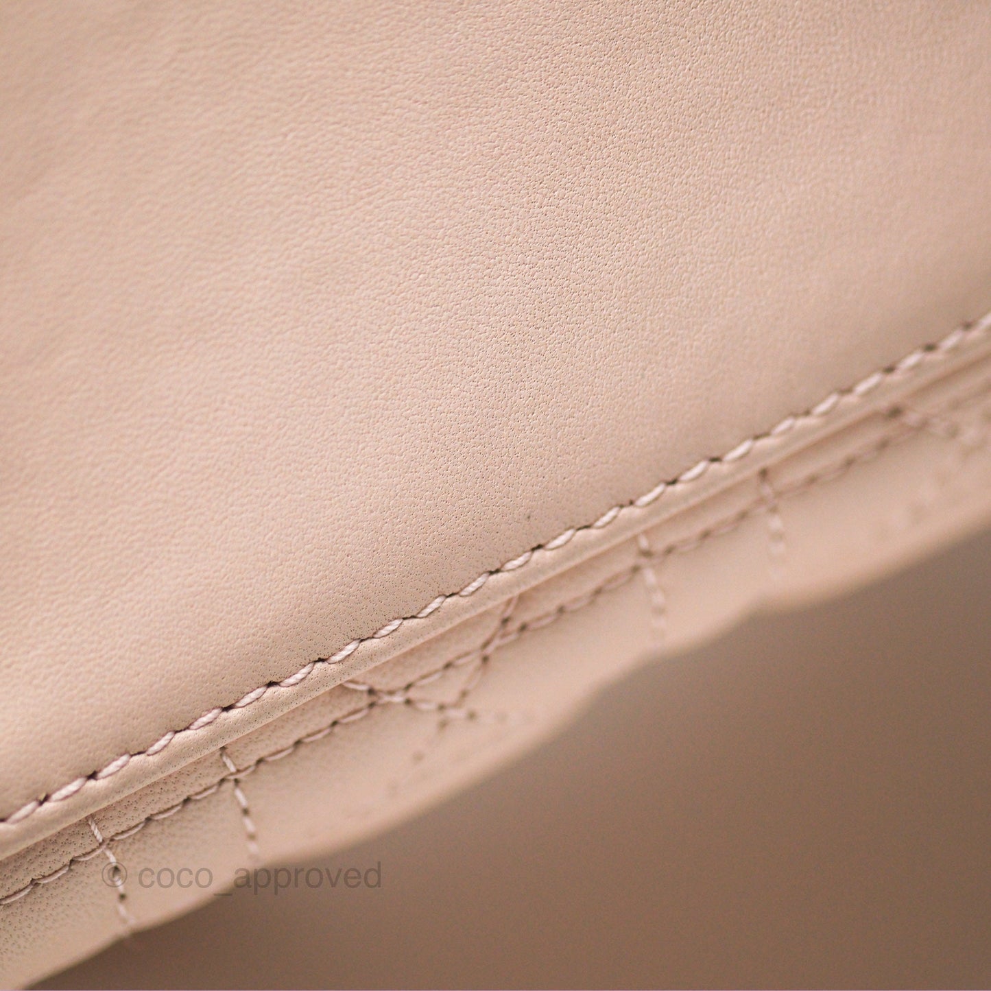 Christian Dior My ABCDior Lady Dior Pale Pink Cannage Lambskin Gold Hardware