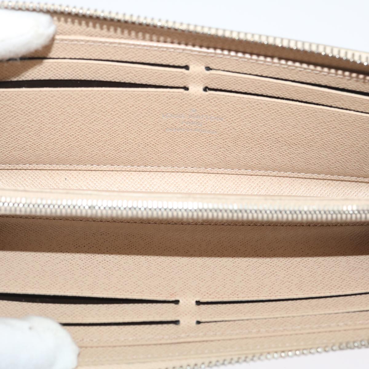 Louis Vuitton Beige Leather Portefeuille Clemence wallet accessories