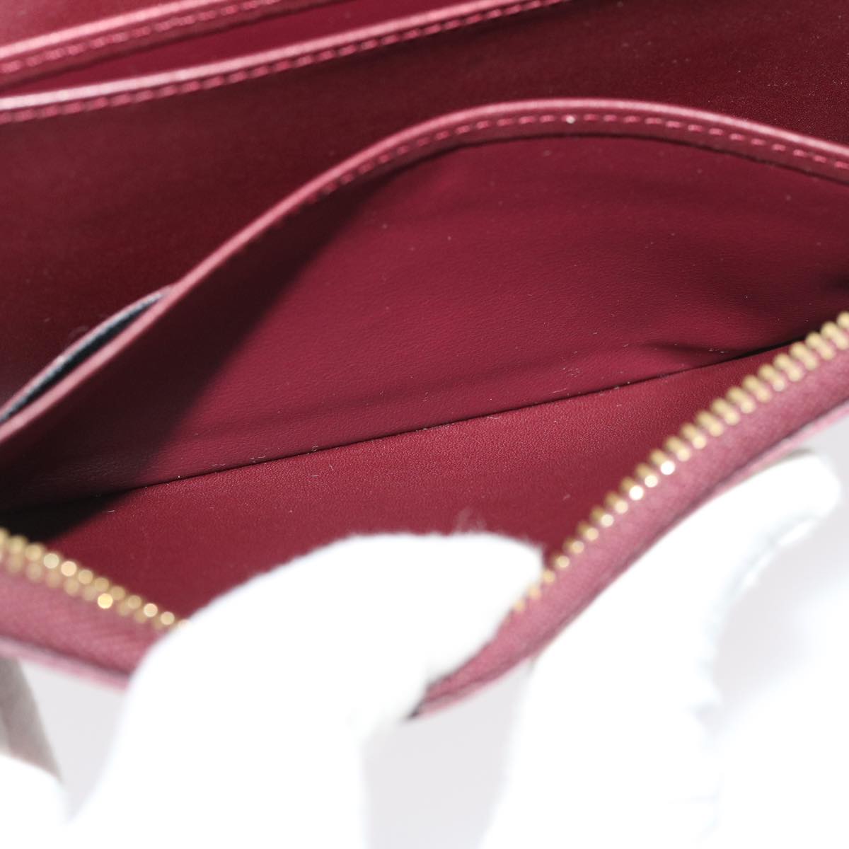 Louis Vuitton Bordeaux Patent leather Portefeuille zippy wallet accessories