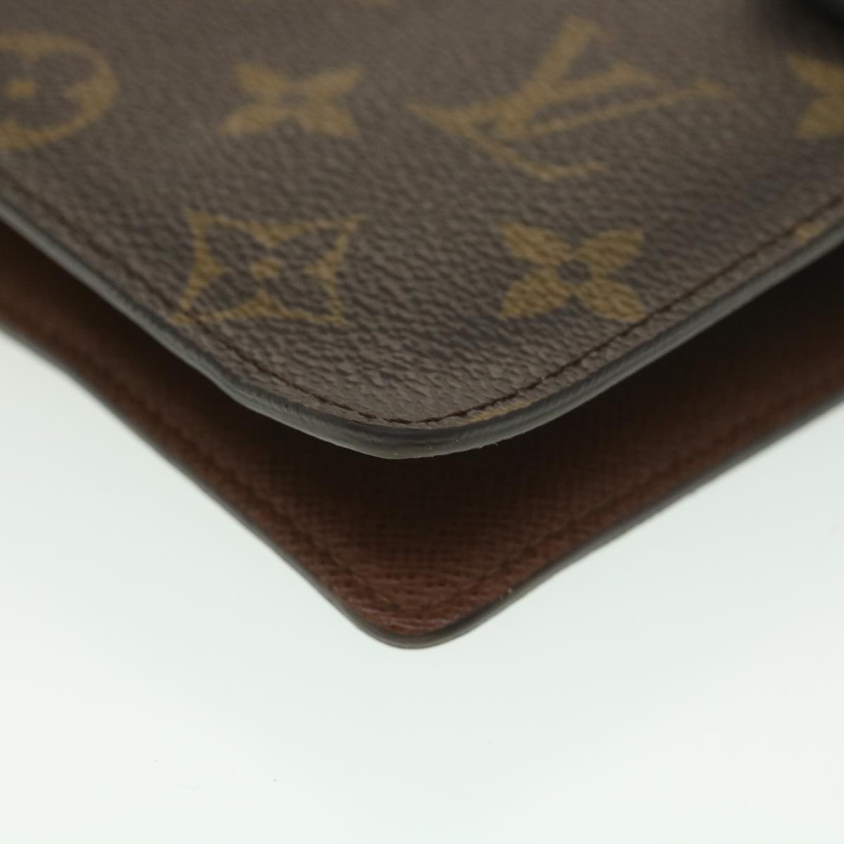 Louis Vuitton Brown Canvas Agenda MM wallet accessories