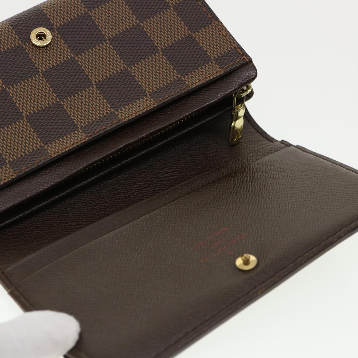 Louis Vuitton Brown Canvas Tresor wallet accessories