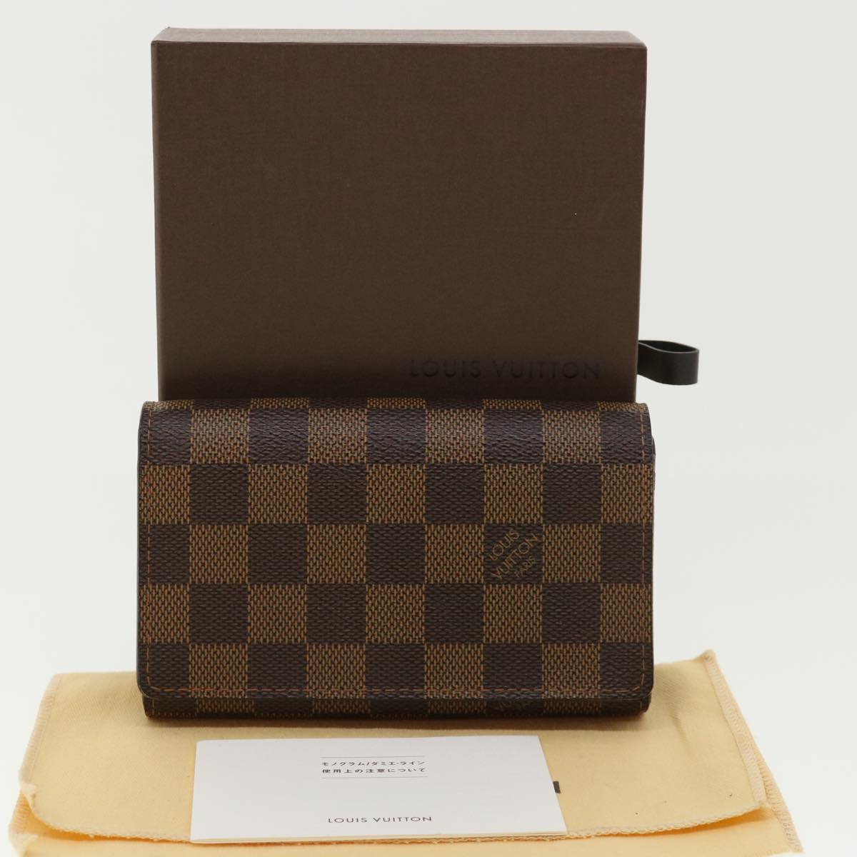 Louis Vuitton Brown Canvas Tresor wallet accessories