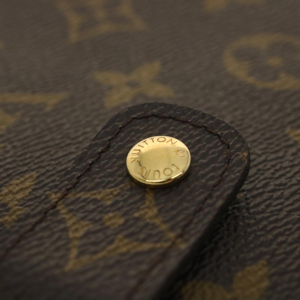 Louis Vuitton Brown Canvas Agenda MM wallet accessories