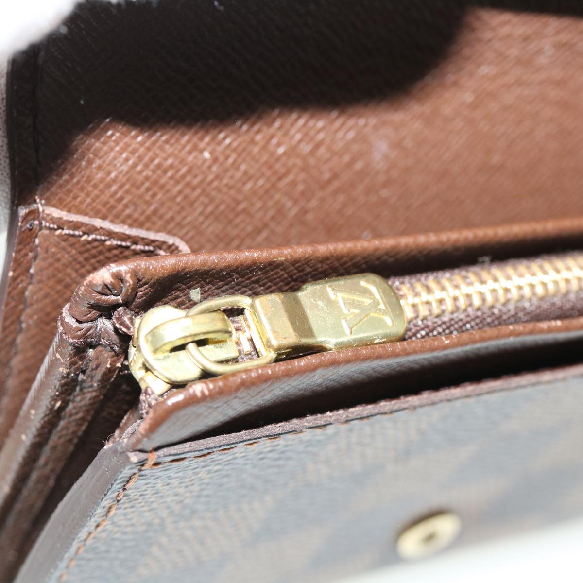 Louis Vuitton Brown Canvas Tresor wallet accessories