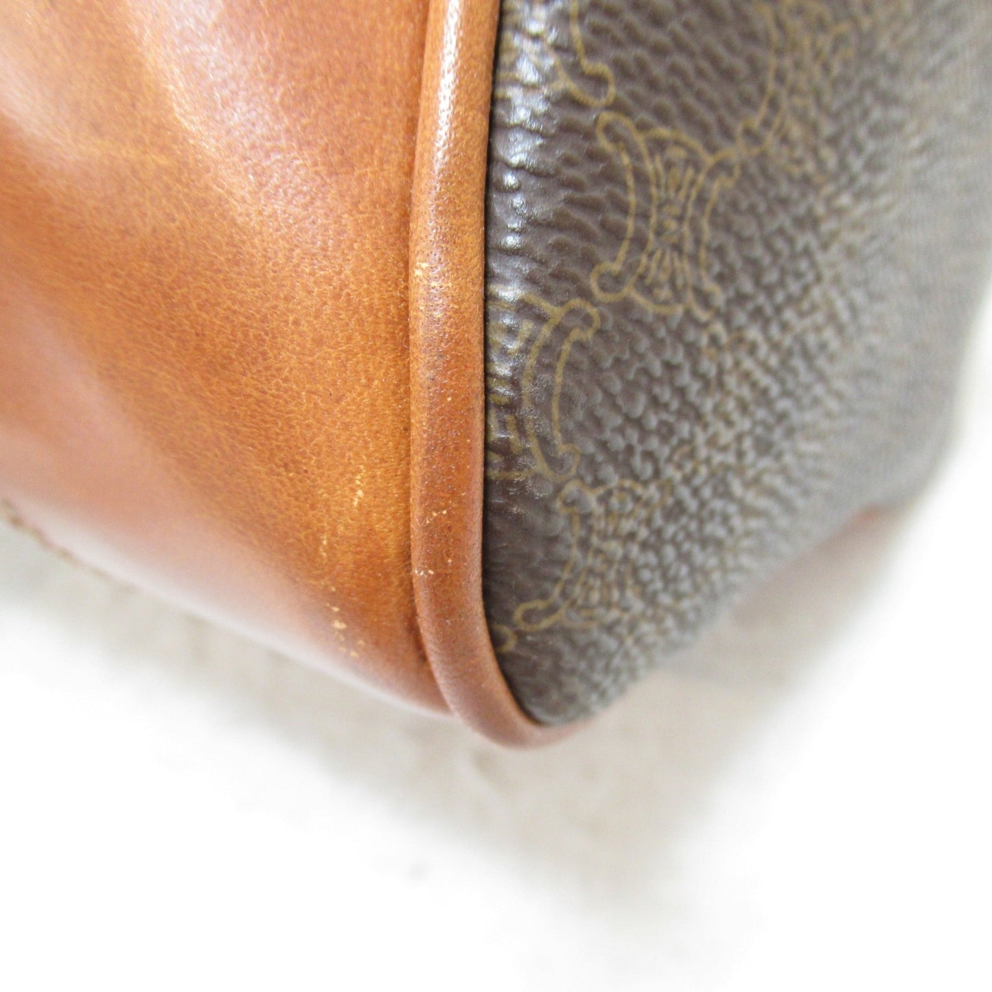 Celine Boston bag Brown Dark brown PVC coated canvas