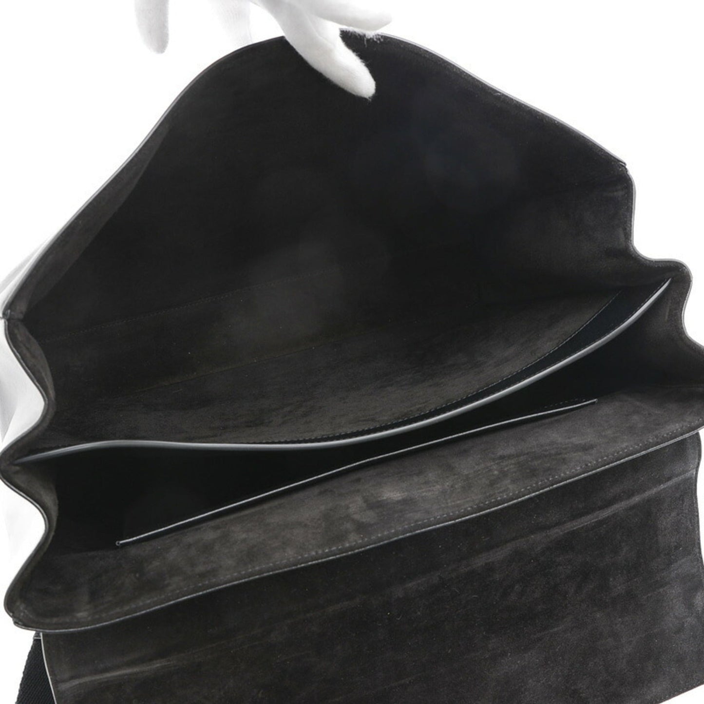 Celine 16 Saise Large Souple 24H Shoulder Bag Leather Black 195533