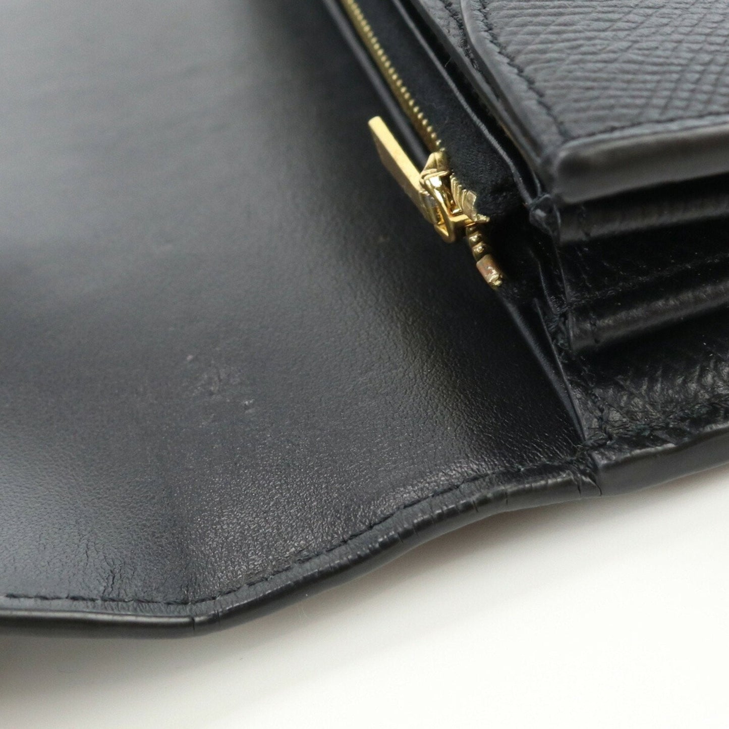 Celine Large Flap 10B563BEL Long Wallet with Folded Coin Purse Leather Ladies