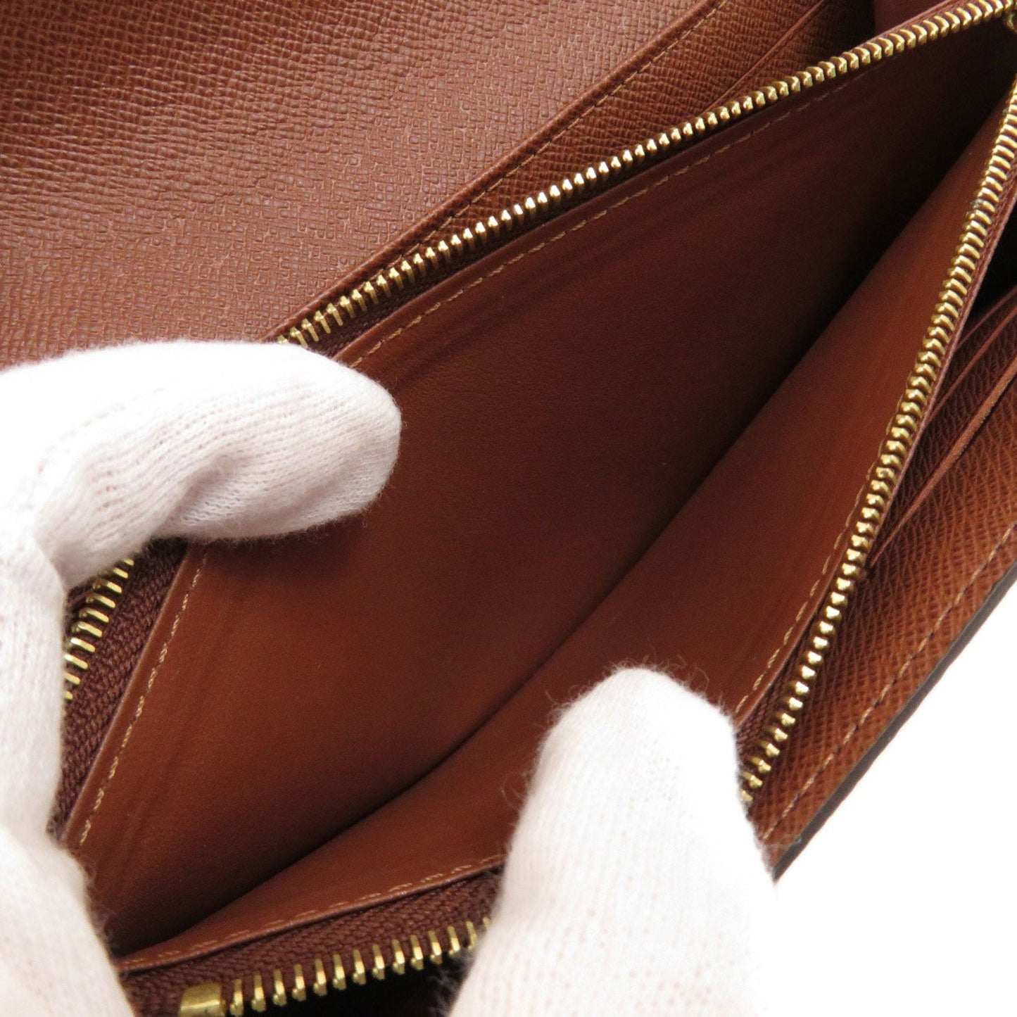 LOUIS VUITTON M60531 Portefeuille Sarah Monogram Long Wallet Canvas Women's