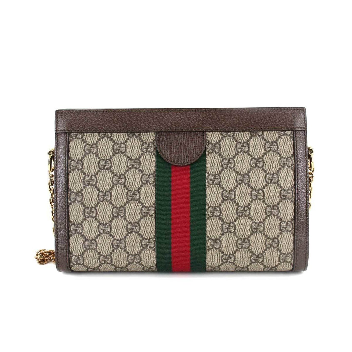 Gucci Ophidia Small Shoulder Bag Supreme Leather Beige Brown 503877