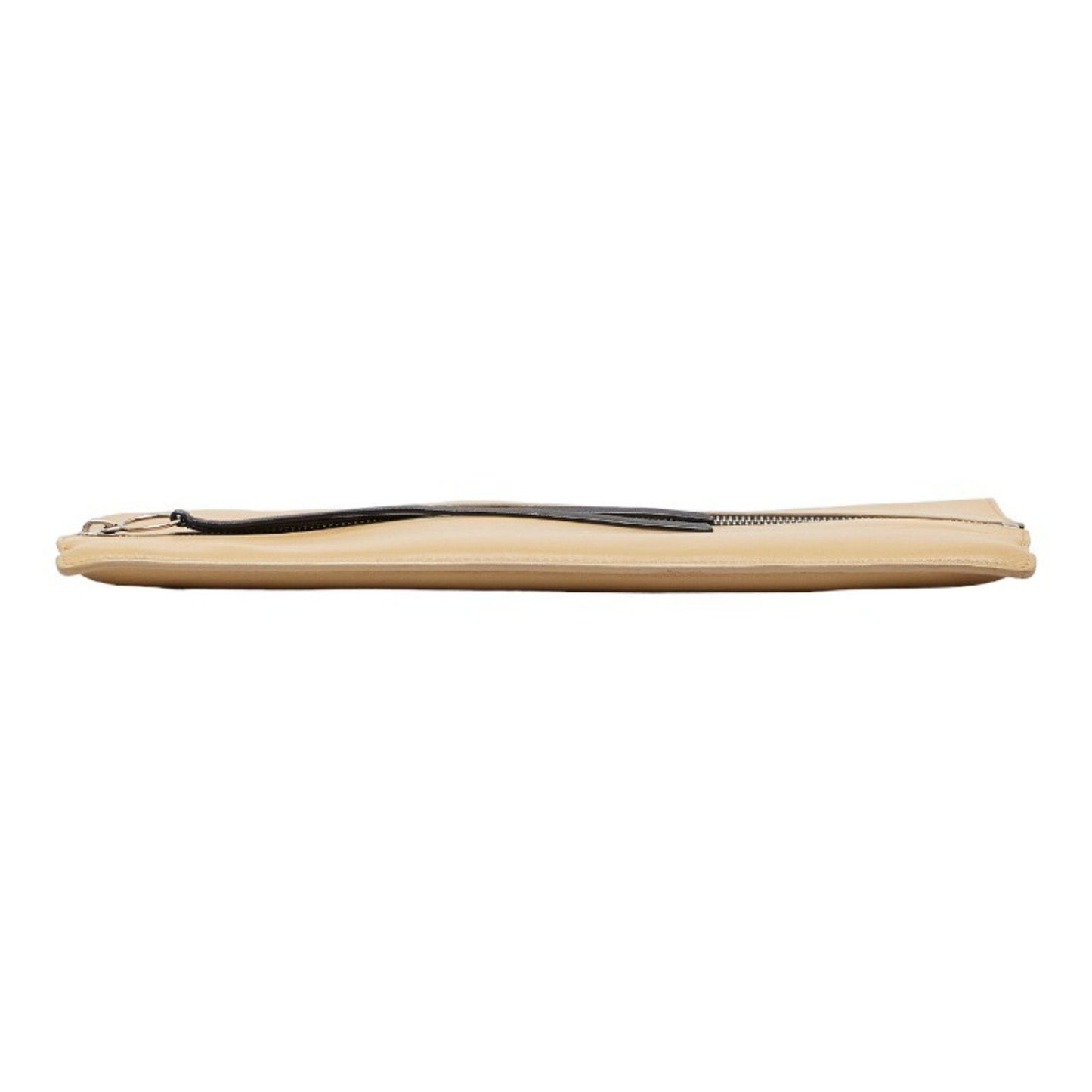 Celine clutch bag second beige leather ladies