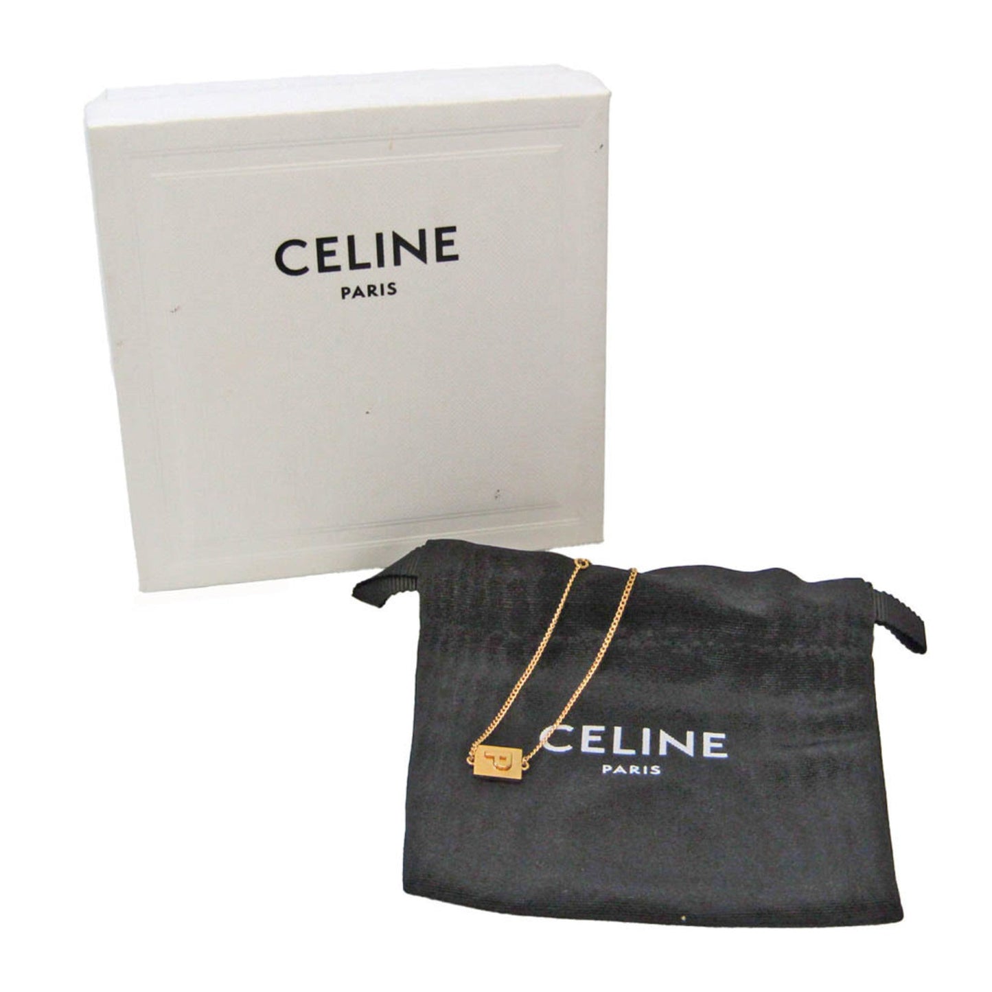Celine Alphabet P Bracelet 46B0P6BRA Metal Charm Bracelet Gold