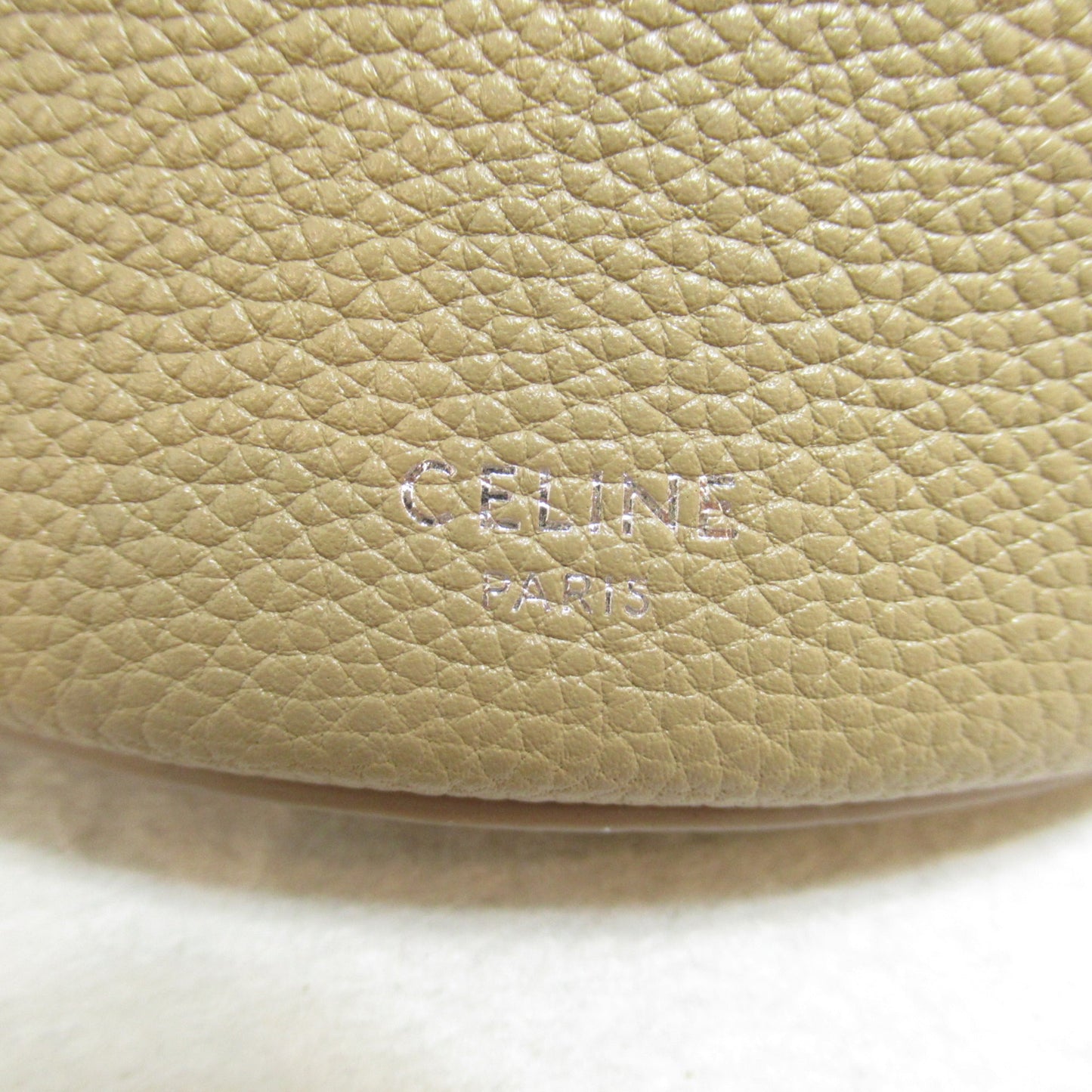 Celine big bag bucket handbag Beige leather