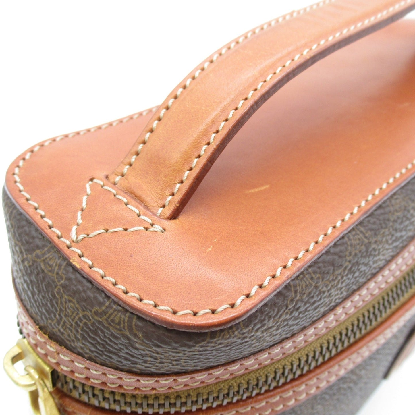 Celine Vanity bag Brown PVC coated canvas