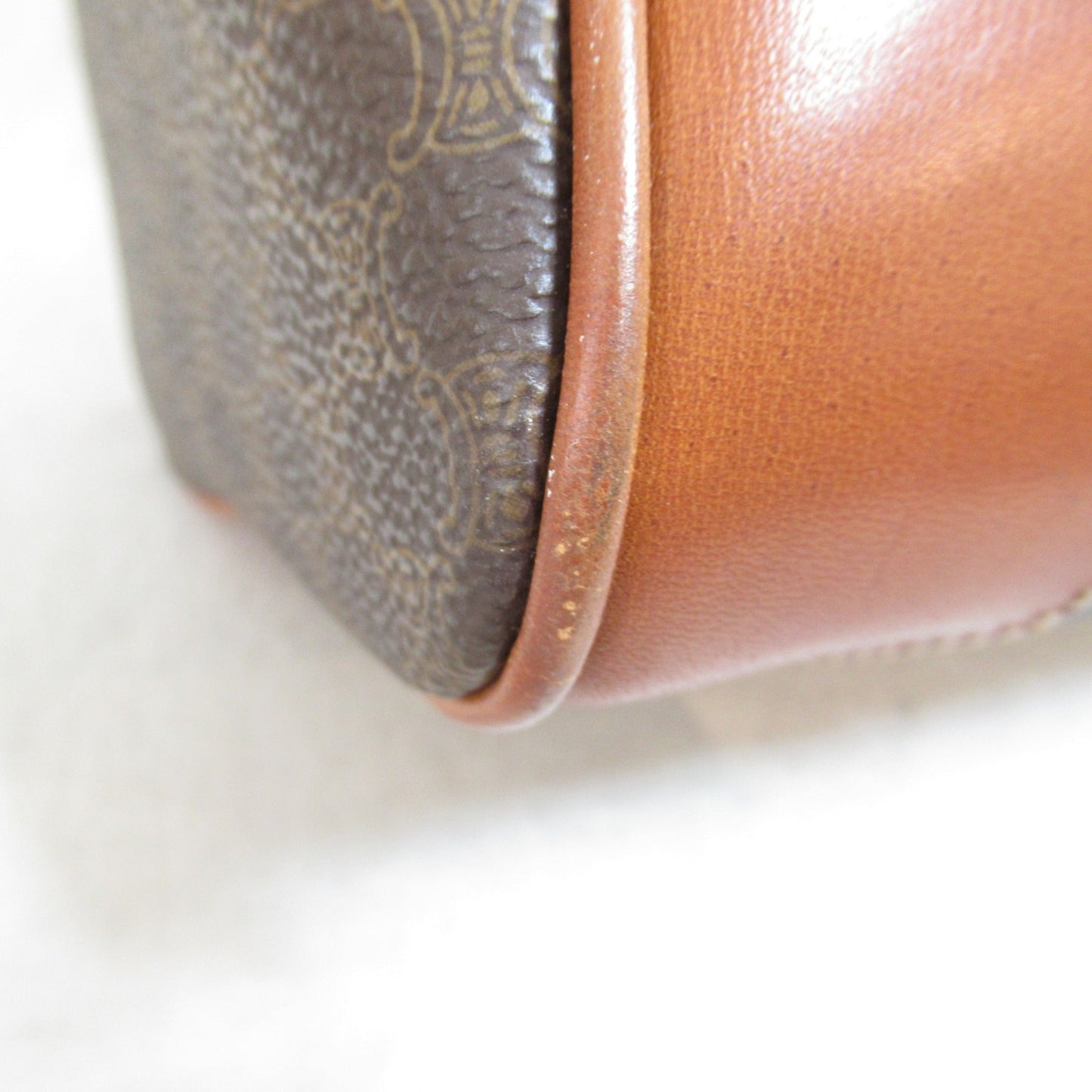 Celine Boston bag Brown Dark brown PVC coated canvas