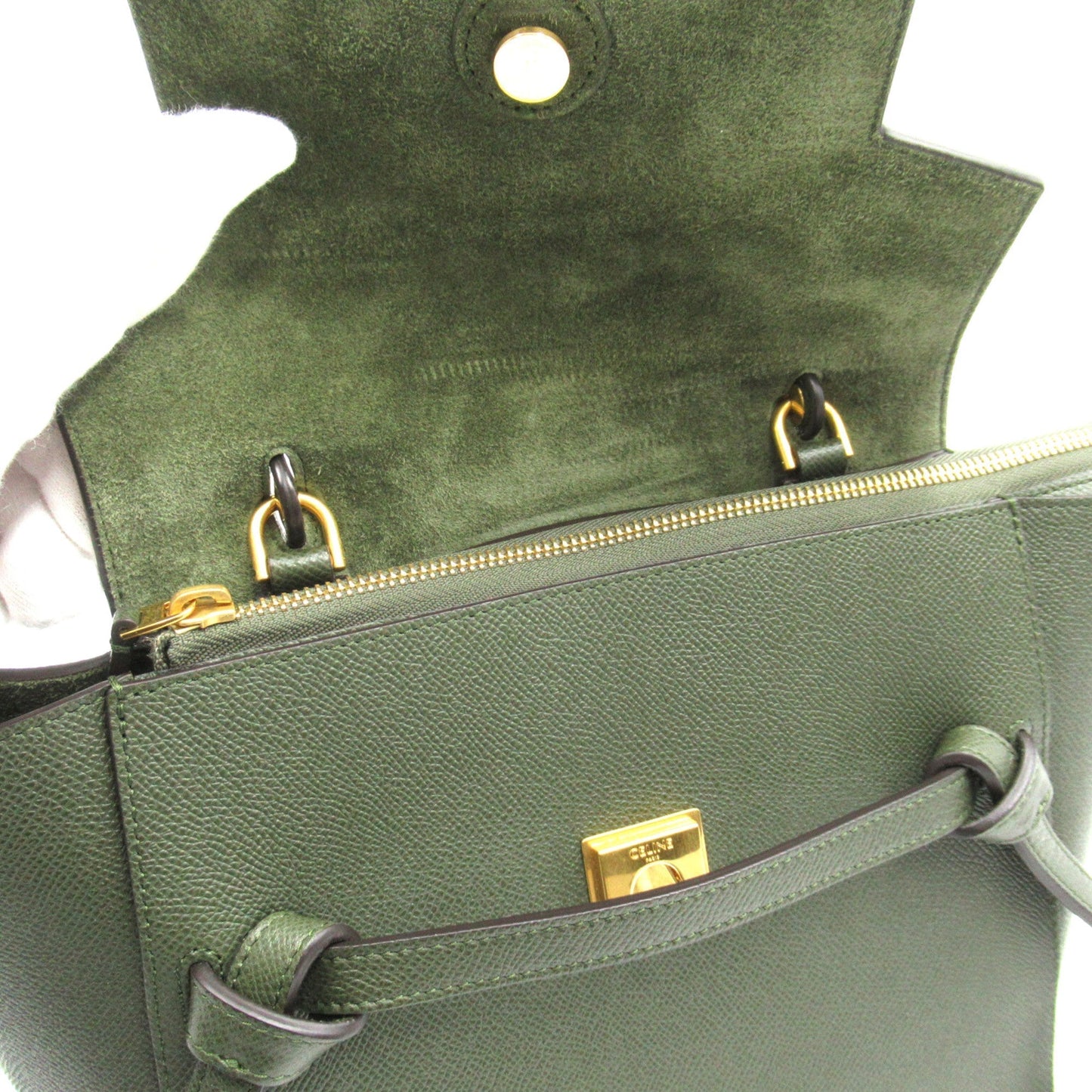 Celine Belt bag Khaki leather