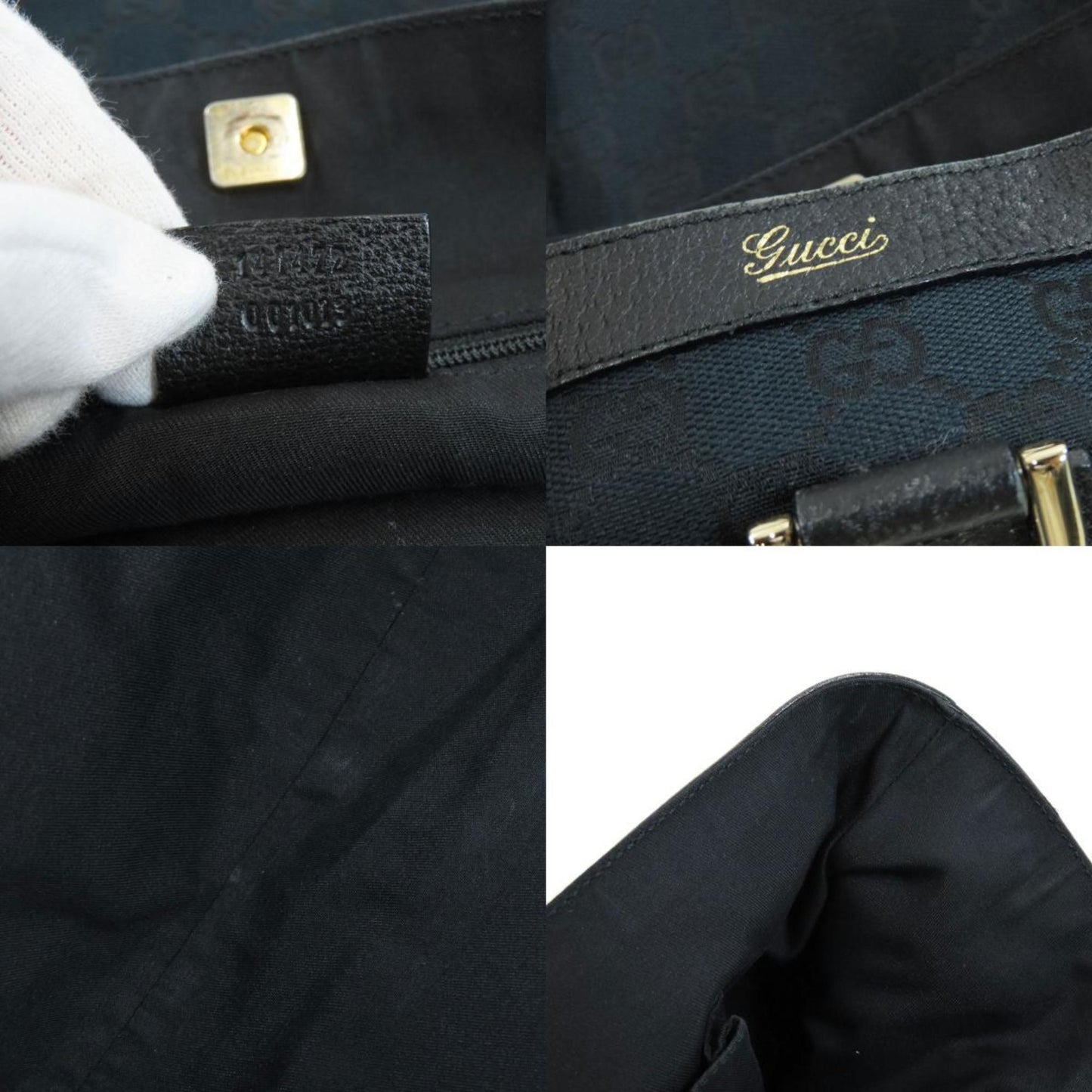 Gucci 141472 GG Imprime Tote Bag Canvas Ladies GUCCI