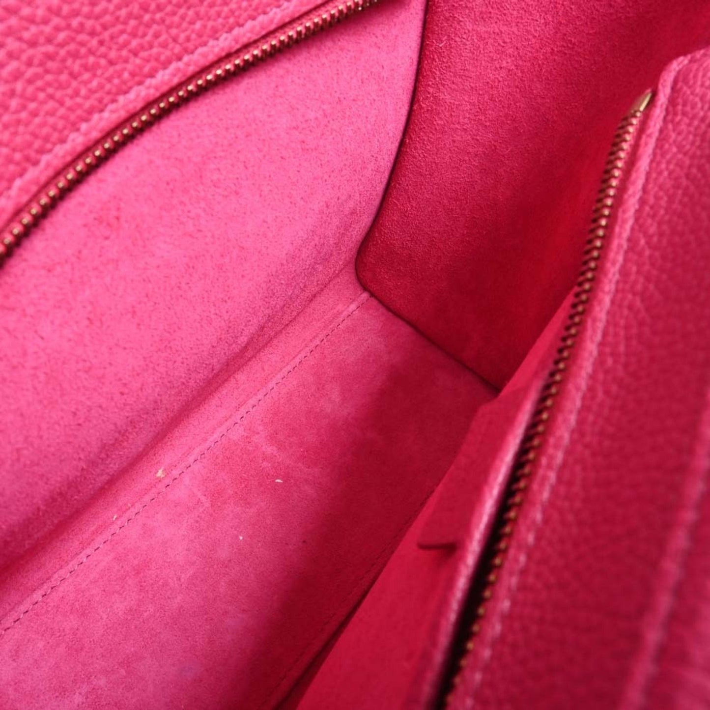 Celine Leather Luggage Nano Shopper Handbag Pink Ladies