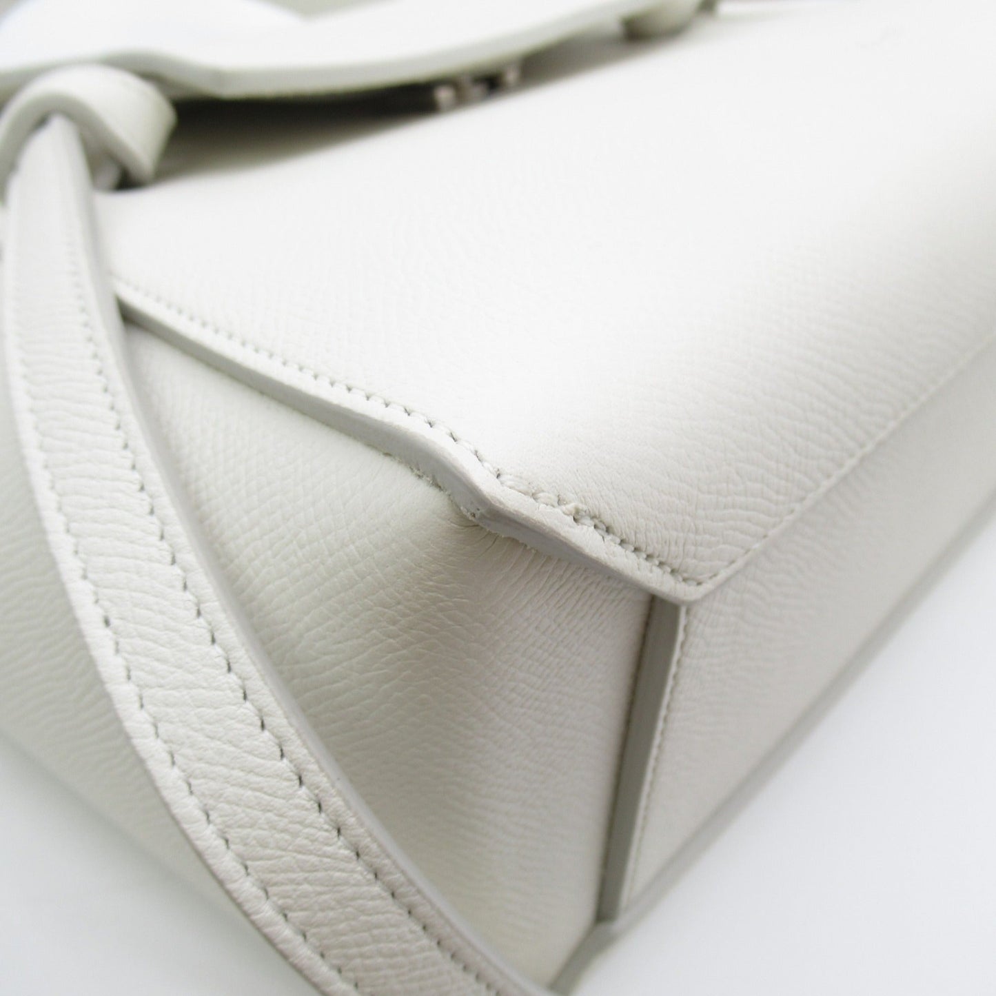 Celine Belt bag 2wayShoulder Bag White Grained calfskin