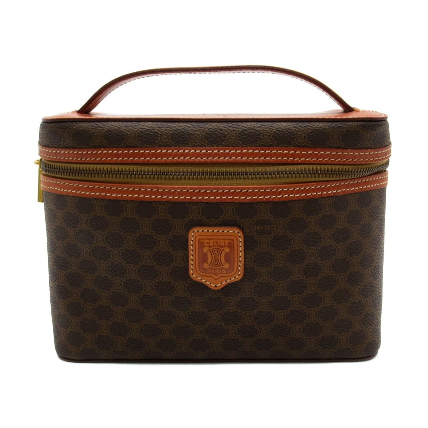 Celine Vanity bag Brown PVC coated canvas
