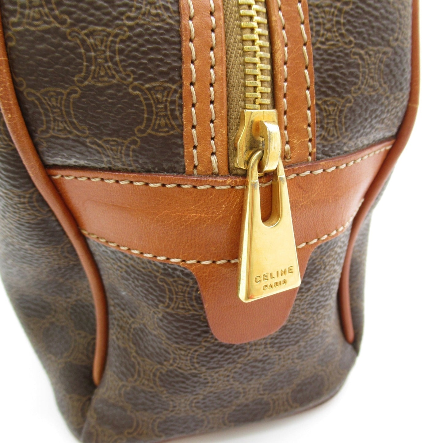 Celine Handbag Brown PVC coated canvas