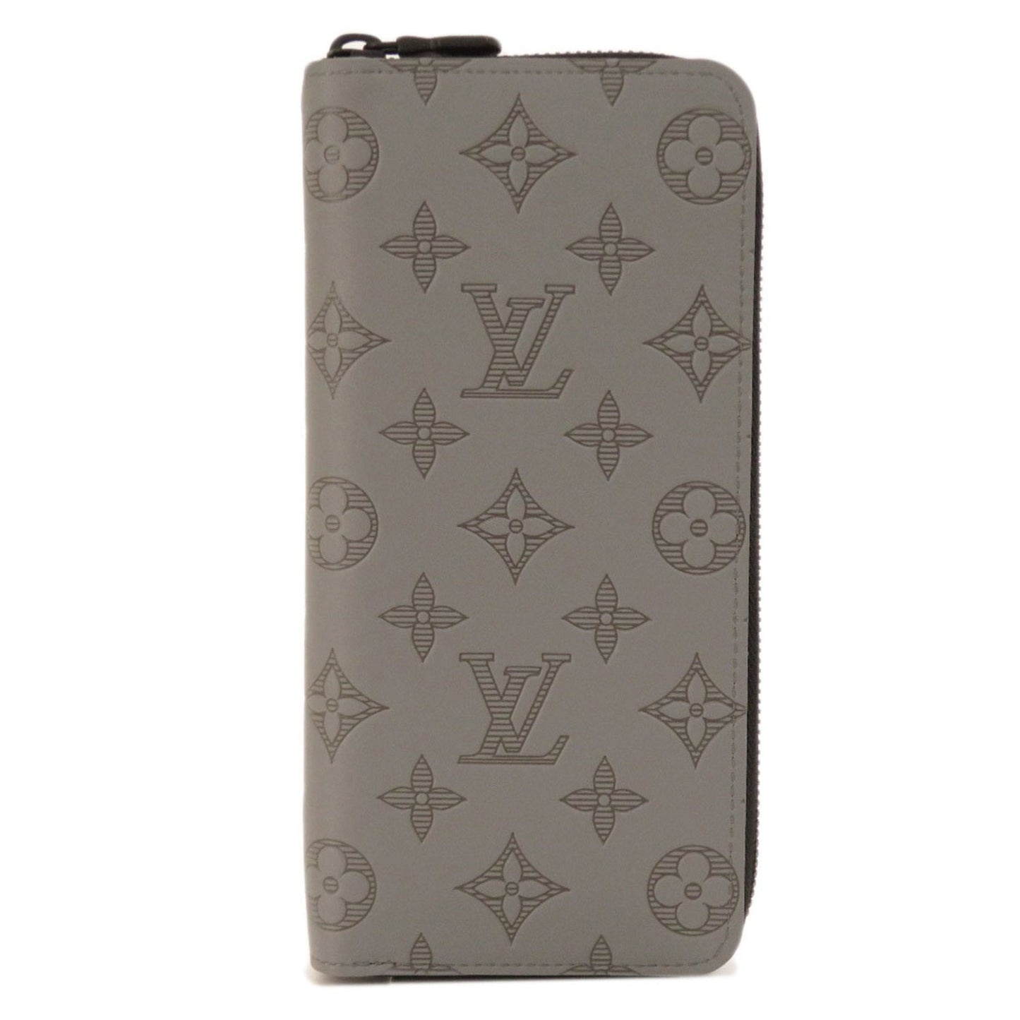 LOUIS VUITTON M81384 Zippy Vertical Monogram Shadow Long Wallet Canvas Men's