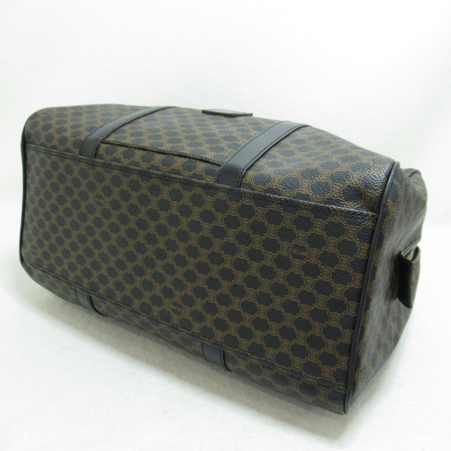 Celine Boston bag Black Brown PVC coated canvas