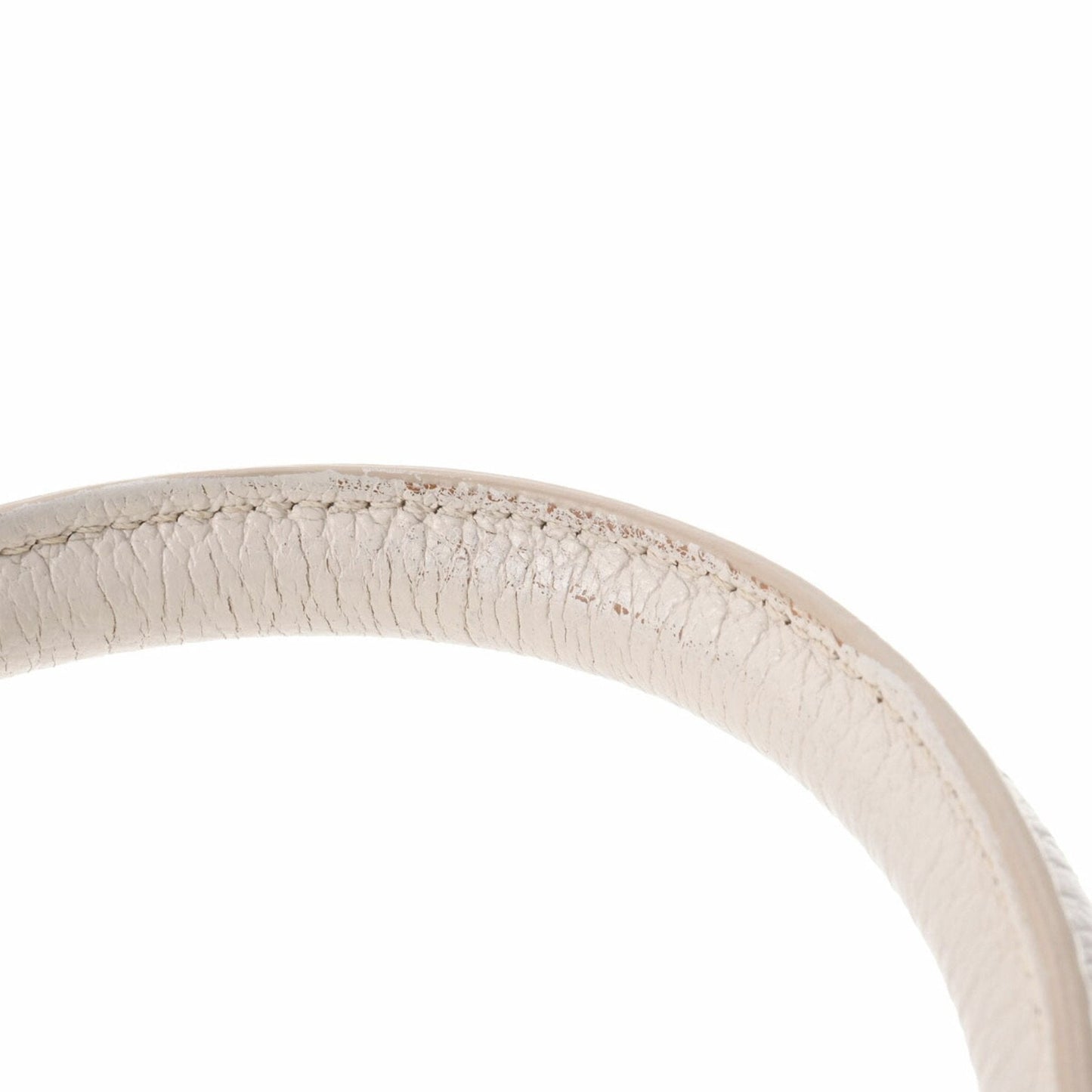 Celine Luggage Micro Shopper White 167793 Women's Goatskin Handbag