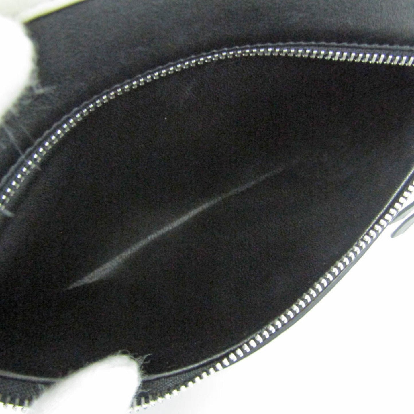 Celine Women's Leather Clutch Bag Black,Off-white