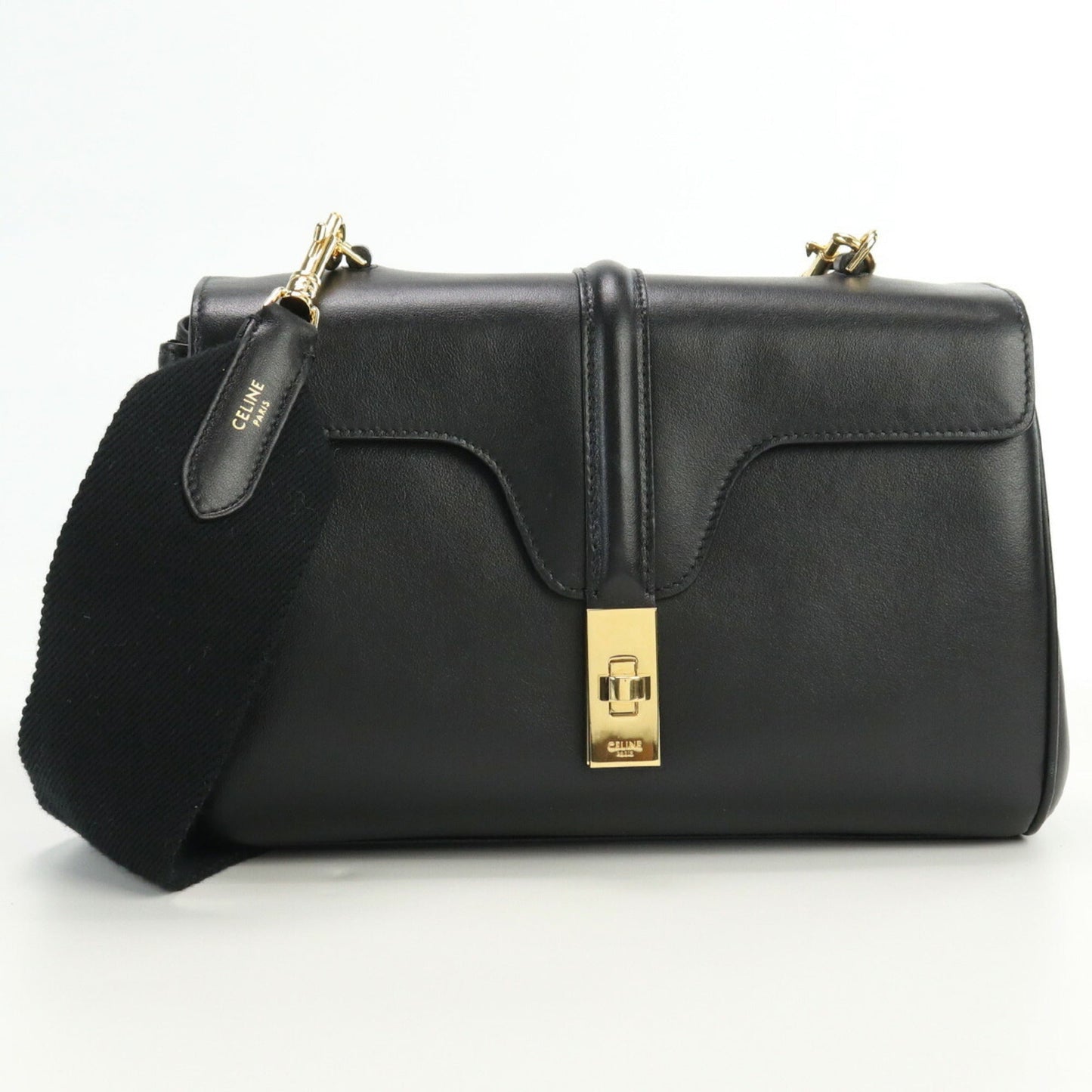 Celine Teen Soft 16 196853CR4.38NO Shoulder Bag Calfskin Women's