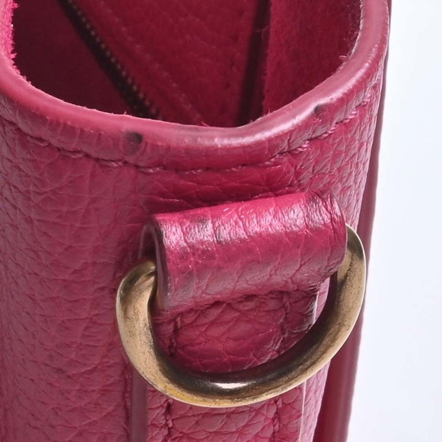 Celine Leather Luggage Nano Shopper Handbag Pink Ladies