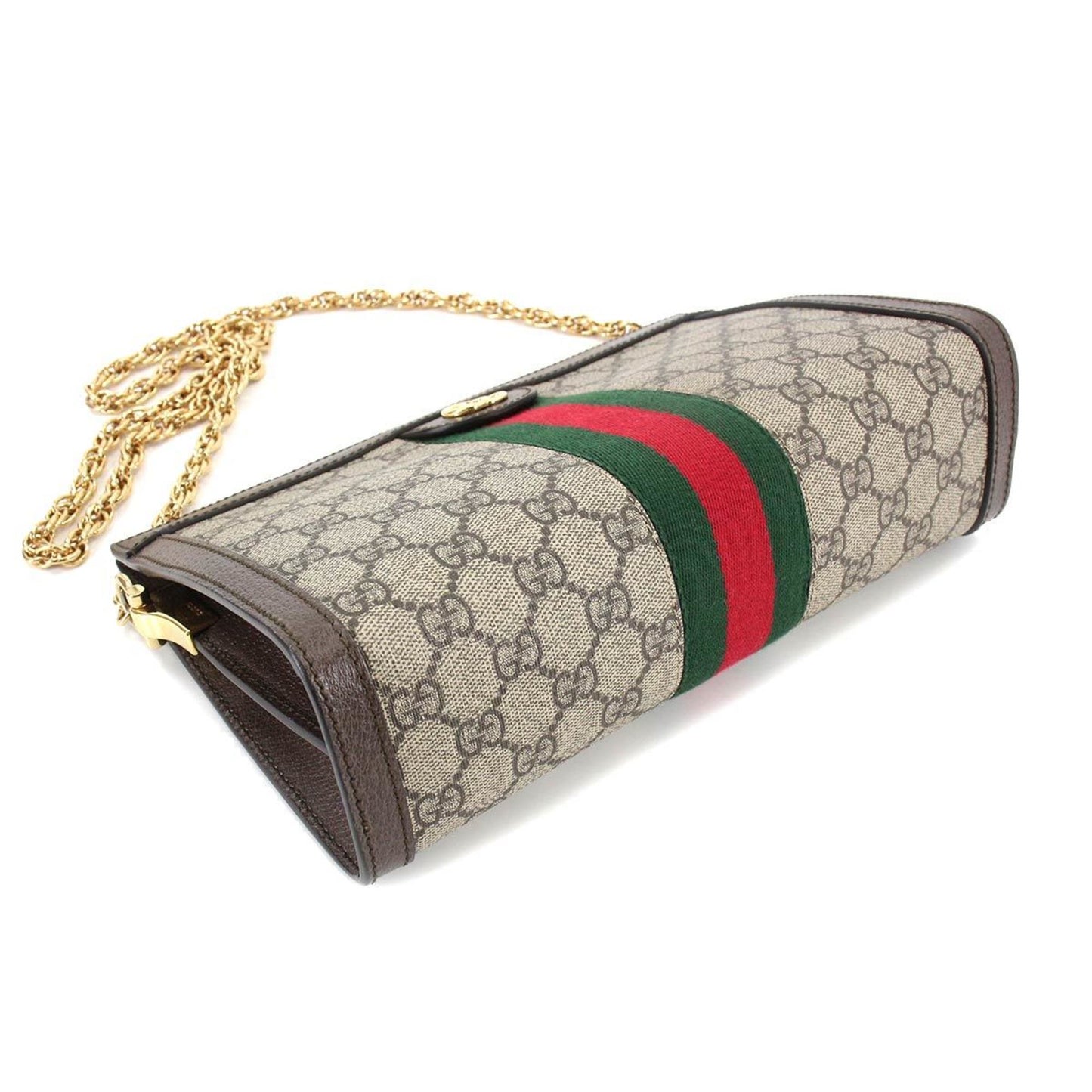 Gucci Ophidia Small Shoulder Bag Supreme Leather Beige Brown 503877